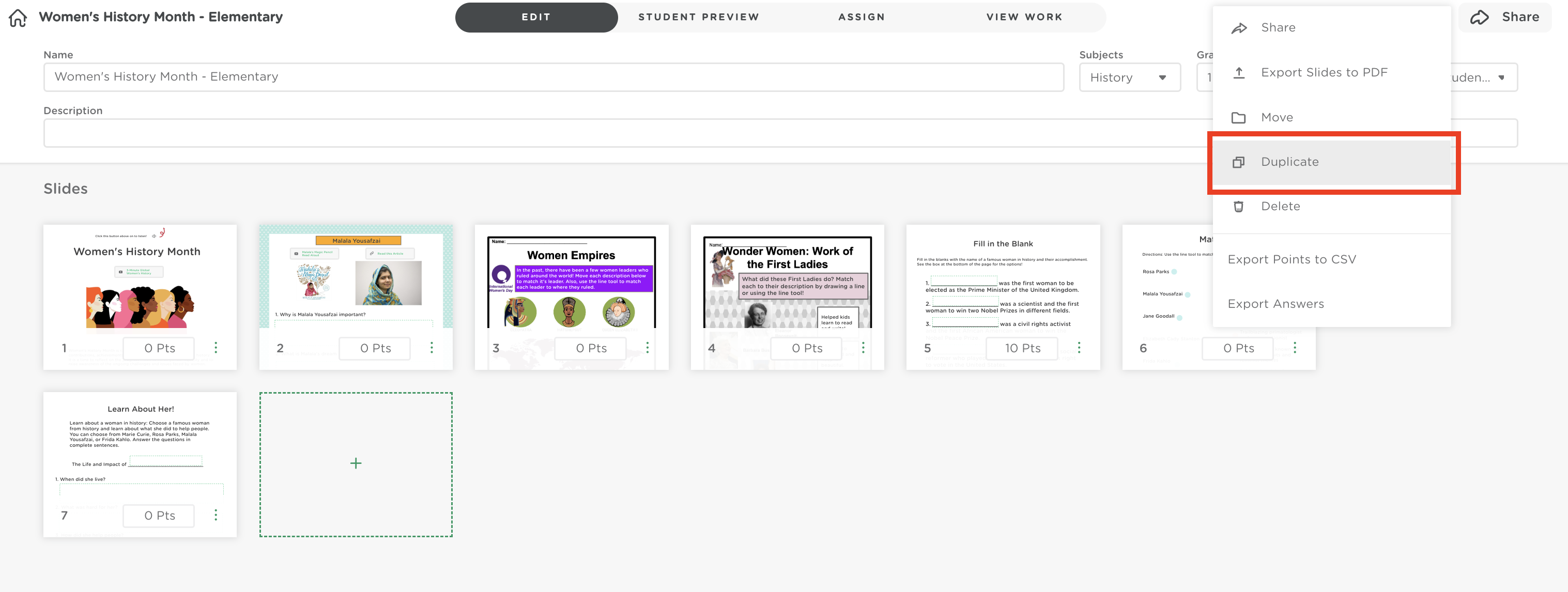 Duplicate Assignment - Assignment Dashboard.png